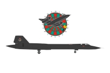 Herpa 573283 - 1:200 - SR-71B USAF Det 4 Farewell-Dartboard